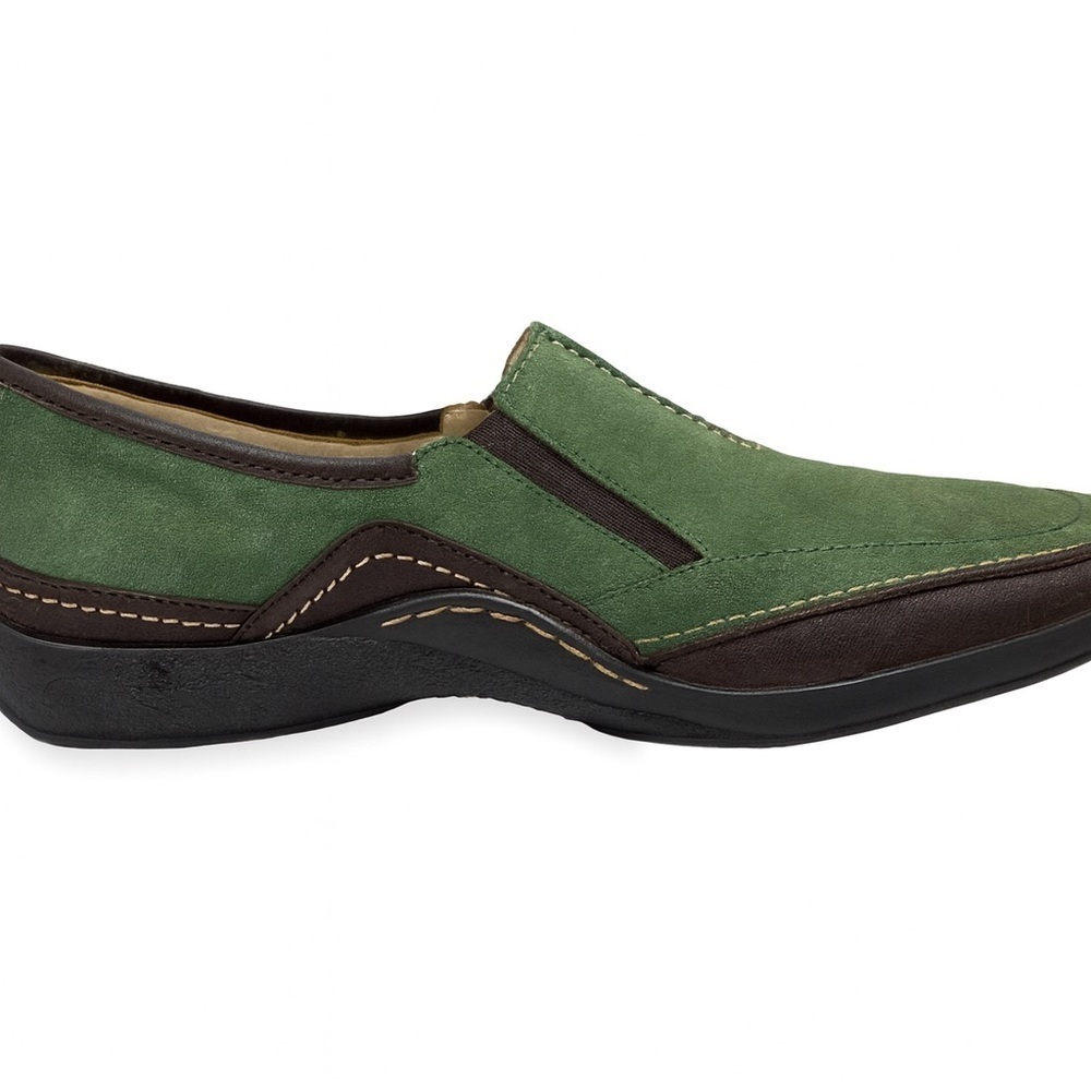 Naturalizer Franca Women’s Size 8.5N Green Suede Leather Slip-On Loafers. - Picture 6 of 7
